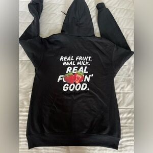 Champion Oikos Yogurt Real Fruit Feel Good Hoodie Men’s Medium Strawberry